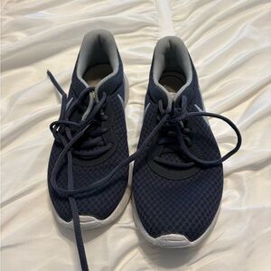 Nike Blue and White Lightweight Athletic Shoes